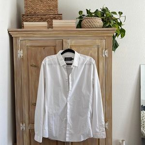 Lightly worn white mens TOPMAN dress shirt